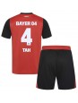 Bayer Leverkusen Jonathan Tah #4 Domácí dres pro děti 2024-25 Krátký Rukáv (+ trenýrky)